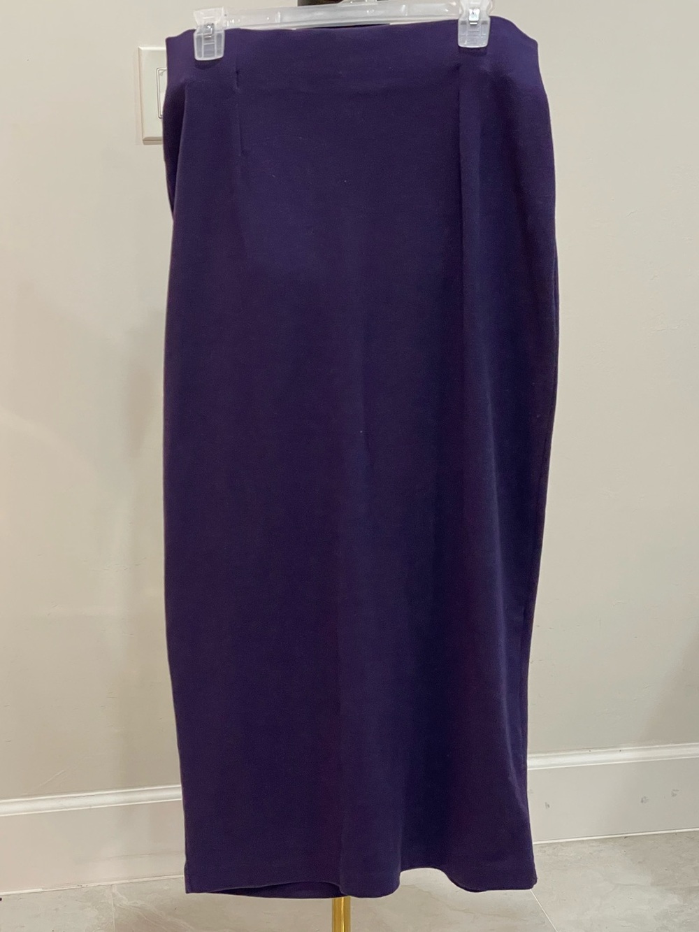Jacque & Koko Dark Eggplant Purple Straight Pencil Skirt – Size 1X